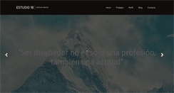 Desktop Screenshot of estudio18.org